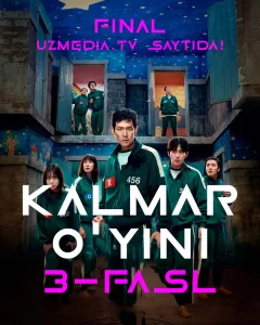 Kalmar o'yini 3-fasl 1-2-3-4-5-6-7-8-9-10 Qism Koreya seriali Barcha qismlar Uzbek tilida 2025 HD skachat